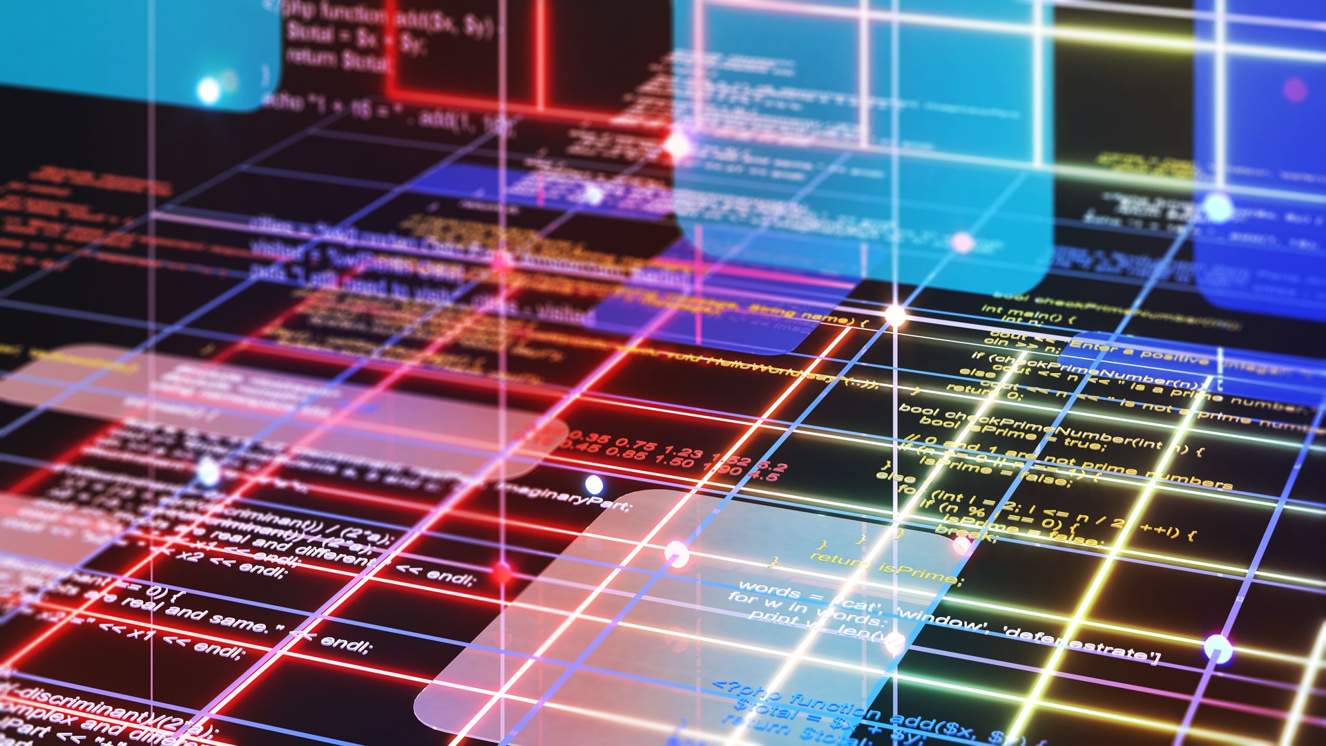 Programming for a system using a programming language.
